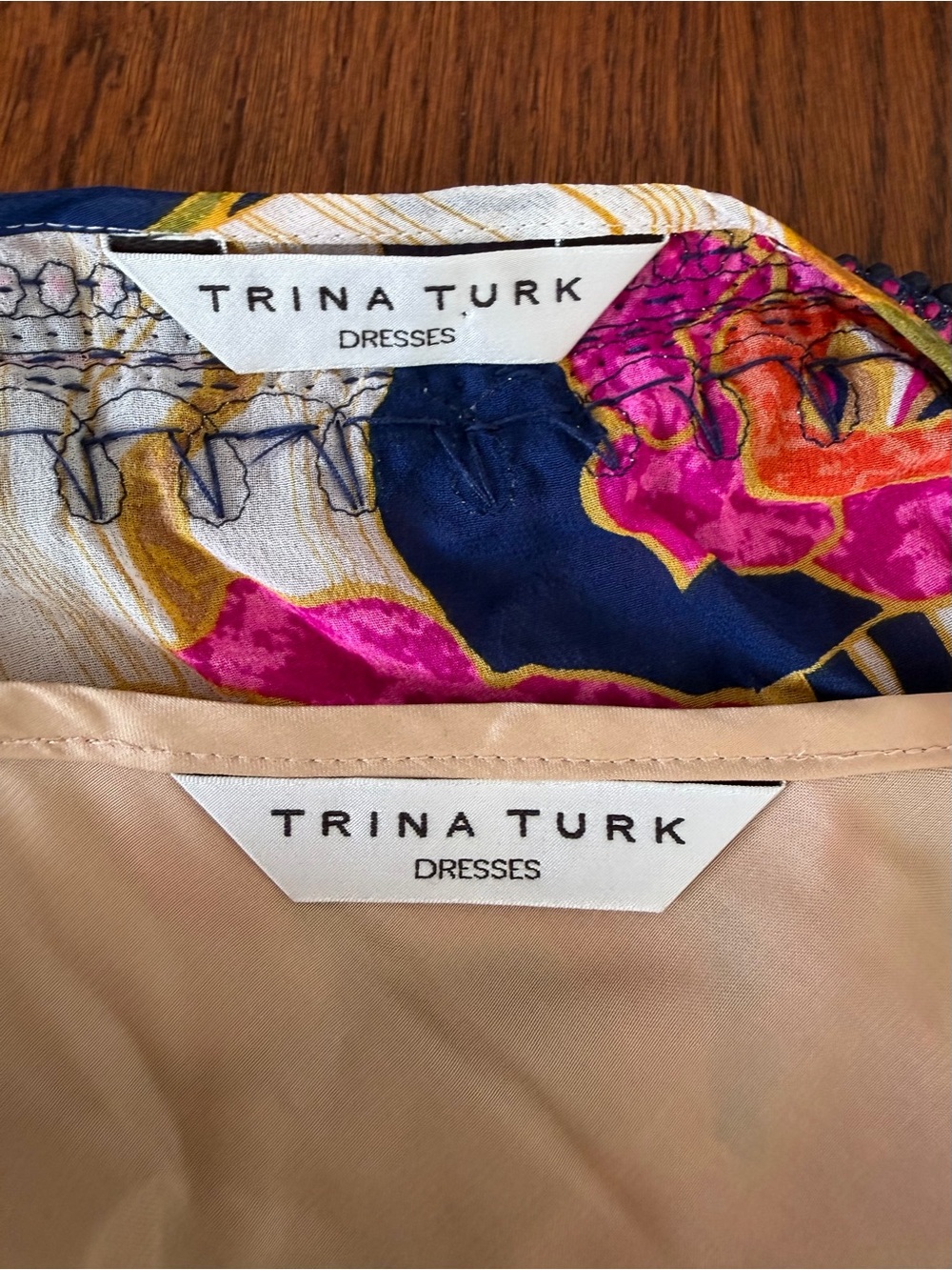 Trina Turk Resort 2016 Runway Silk Floral Maxi Caftan Dress Multi M - Picture 8 of 12